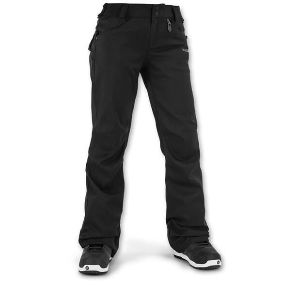 Volcom Women’s Medium Black Species Stretch Board Snow Ski Pant Modern Straight - Picture 1 of 10